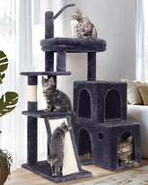 Globlazer Gato Torre 50 pulgadas: condos dobles para gatos grandes y seguros.