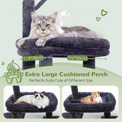 Globlazer Gato Torre 50 pulgadas: rascador de sisal ancho para trepar.