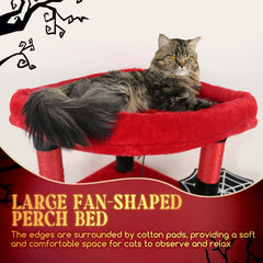 Globlazer hamaca grande y cesta colgante múltiples opciones de descanso para gatos