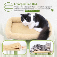 Globlazer ruta de escalado en torre para gatos; facilita movimiento y exploración.