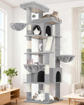 Globlazer torre-gato-80pulgadas: ideal para varios felinos y ejercicio vertical.
