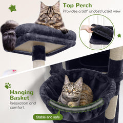 Cabañas para gatos en la torre Globlazer, refugio seguro para jugar y esconderse.