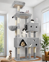 Globlazer torre para gatos XL, altura 81 pulgadas, ideal para felinos grandes.