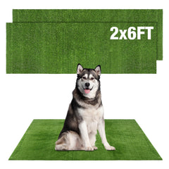 GLOBREEN césped artificial para perros 2x6 pies, útil para entrenamiento diario en interior o exterior.