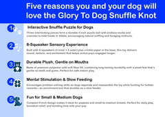 Glory To Dog Pink Snuffle Knot, piezas interconectadas para esconder premios y retos.