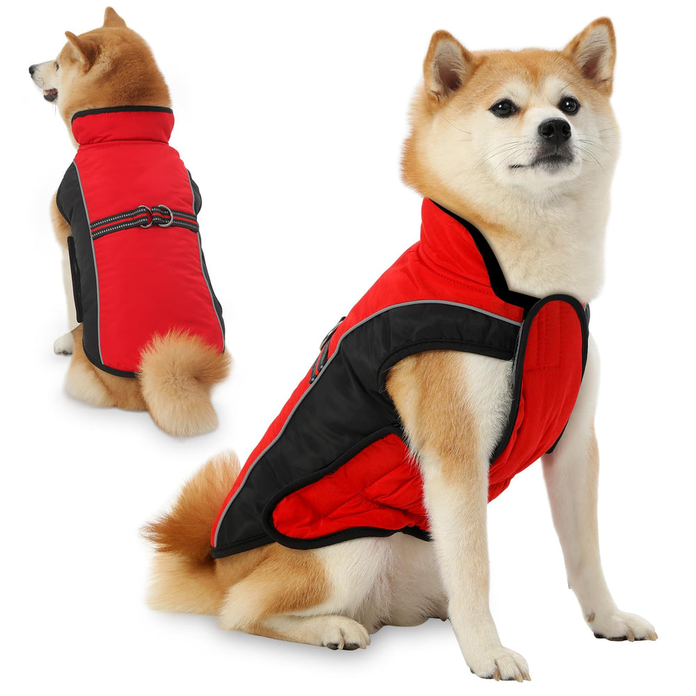 Gmayoo chaqueta para perro vista frontal, ajuste cómodo para paseos.