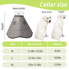 Gmkato cono para perros con ajuste rápido y cómodo.