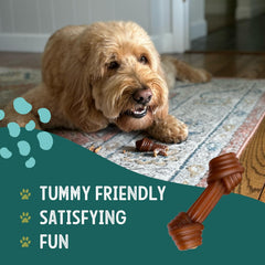 Gnawturals Huesos sin cuero crudo para masticar con seguridad