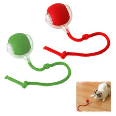 GOFULLHOME bola interactiva verde para gatos, fomenta juego activo en interiores.