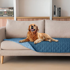 Funda gogobunny impermeable de doble cara para perros, protege muebles y es reversible.