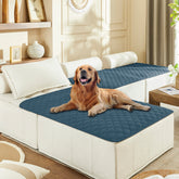 Manta gogobunny impermeable de doble cara en azul oscuro para proteger muebles.