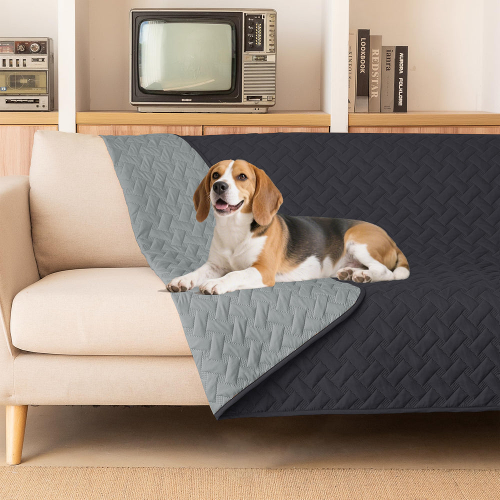 Manta impermeable doble cara gogobunny para perro, protege muebles y cuida su espacio.