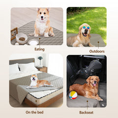 gogobunny manta perro, protección de muebles con diseño reversible y colores diferentes.