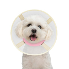 GoGoPaw collar cono suave en malla rosa para recuperación de perros pequeños