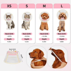 GoGoPaw collar cono suave con visión clara para reducir la ansiedad