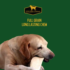 GOLDEN Chews envase nuevo; golosina natural para perros activos.