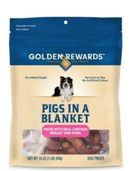 Golden Rewards Pigs in a Blanket: textura crujiente en detalle.