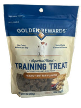 Golden Rewards: foto de la mantequilla de maní para premios, ideal para entrenamiento diario.
