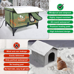 GOLOPET caja-aislada-impermeable interior cálido para gatos durante el frío