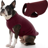 Gooby chaleco de felpa elástica para perro, vista frontal, ajuste cómodo para paseos diarios
