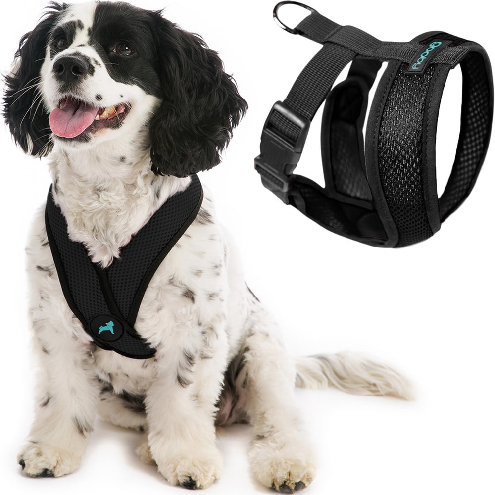 Gooby Comfort X, vista frontal, arnés sin tirones para paseos seguros diarios