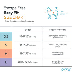 Diseño de entrada por patas Gooby Escape Free Easy Fit para colocar con facilidad.