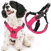 Gooby Escape Free Sport arnés rosa mediano para paseos cómodos sin tirones