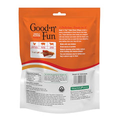 Good'n'Fun Triple Flavor Wings, forma de alitas, ideal para masticación divertida.