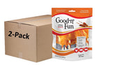 Good'n'Fun Triple Flavor Wings, paquete frontal, merienda duradera para perros.