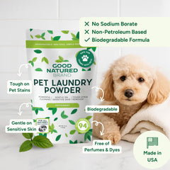 Good Natured Brand Detergente Mascotas, lavado de camas de perros para descanso limpio y fresco.