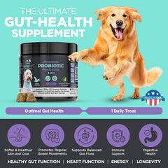 GOOGIPET Probiotics con calabaza, fibra natural para la regularidad.