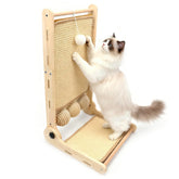 Goosheep poste rasca gato en esquina L para entretenimiento y protección de muebles.