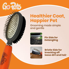 GoPets cepillo-cerdas-retienen-suciedad-pelo, recoge pelos sueltos y polvo
