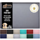 GORILLA GRIP alfombrilla impermeable para comida de mascotas mantiene derrames lejos del suelo