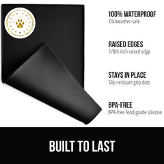 Gorilla Grip: borde elevado para contener derrames durante la comida