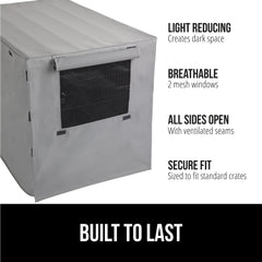 Cobertor GORILLA GRIP para jaula con ventanas traseras para luz natural suave.