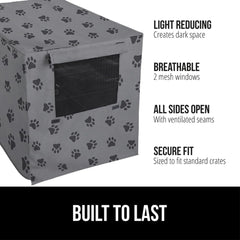 Gorilla Grip cubre-jaula con malla trasera para ventilación y tranquilidad.