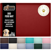 Gorilla Grip Manta de alimentos impermeable para perros y gatos mantiene el suelo limpio.