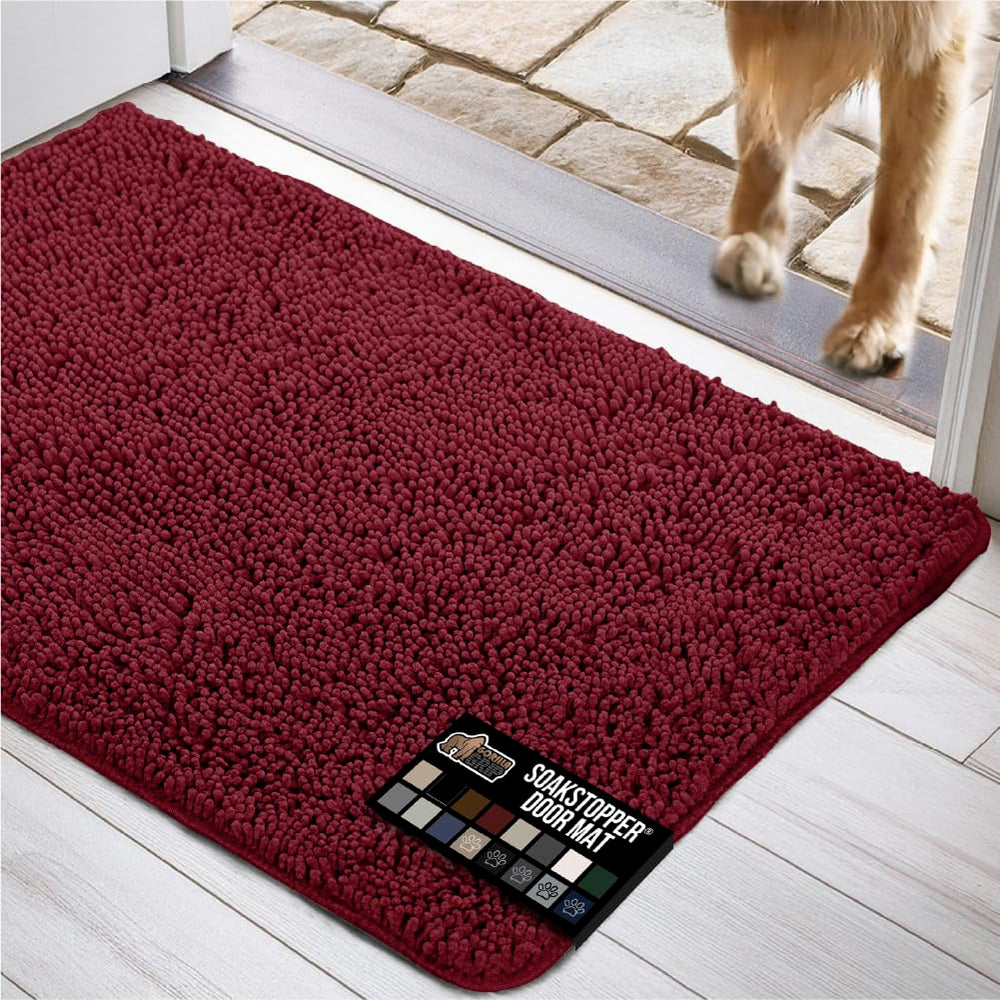 GORILLA GRIP SOAKSTOPPER: alfombrilla para perros con capa absorbente para entrada limpia.