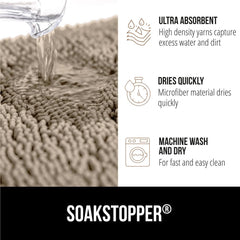 Base antideslizante para mayor seguridad de Gorilla Grip SoakStopper