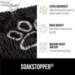 GORILLA GRIP SOAKSTOPPER chenilla-densa tacto suave y humedad