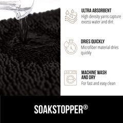 GORILLA GRIP SoakStopper: fibra suave que seca rápido y protege pisos.