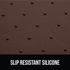 GORILLA GRIP superficie antideslizante mantiene los cuencos en su sitio.