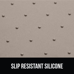 Superficie antideslizante Gorilla Grip mantiene los cuencos en su sitio.