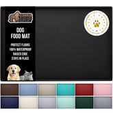 Tapete Gorilla Grip para mascotas, vista superior, ayuda a contener derrames.