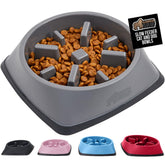 Gorilla Grip tazón lento para perros y gatos con laberinto que invita a comer despacio.