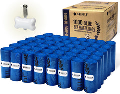 GORILLA SUPPLY dispensador de bolsas 9x13 azul para paseos cómodos.