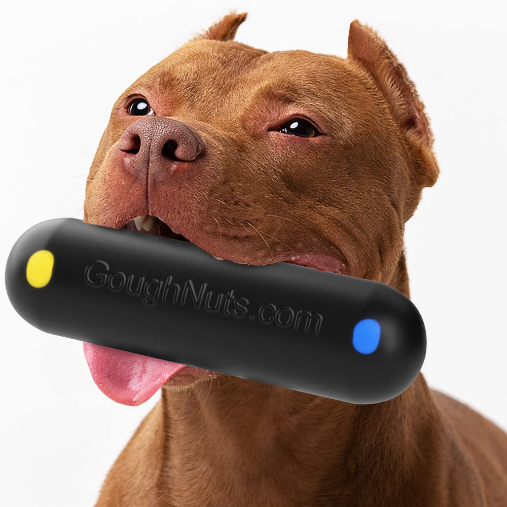 Goughnuts, juguete-palo-extralargo, ideal para perros grandes con mordidas fuertes.