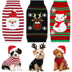 GOYOSWA suéter perro Santa patrón, ideal para fotos festivas y mantener al can caliente.