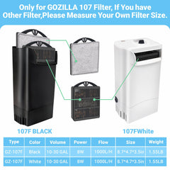 GOZILLA: sistema de filtración de 3 capas para acuario de peces.